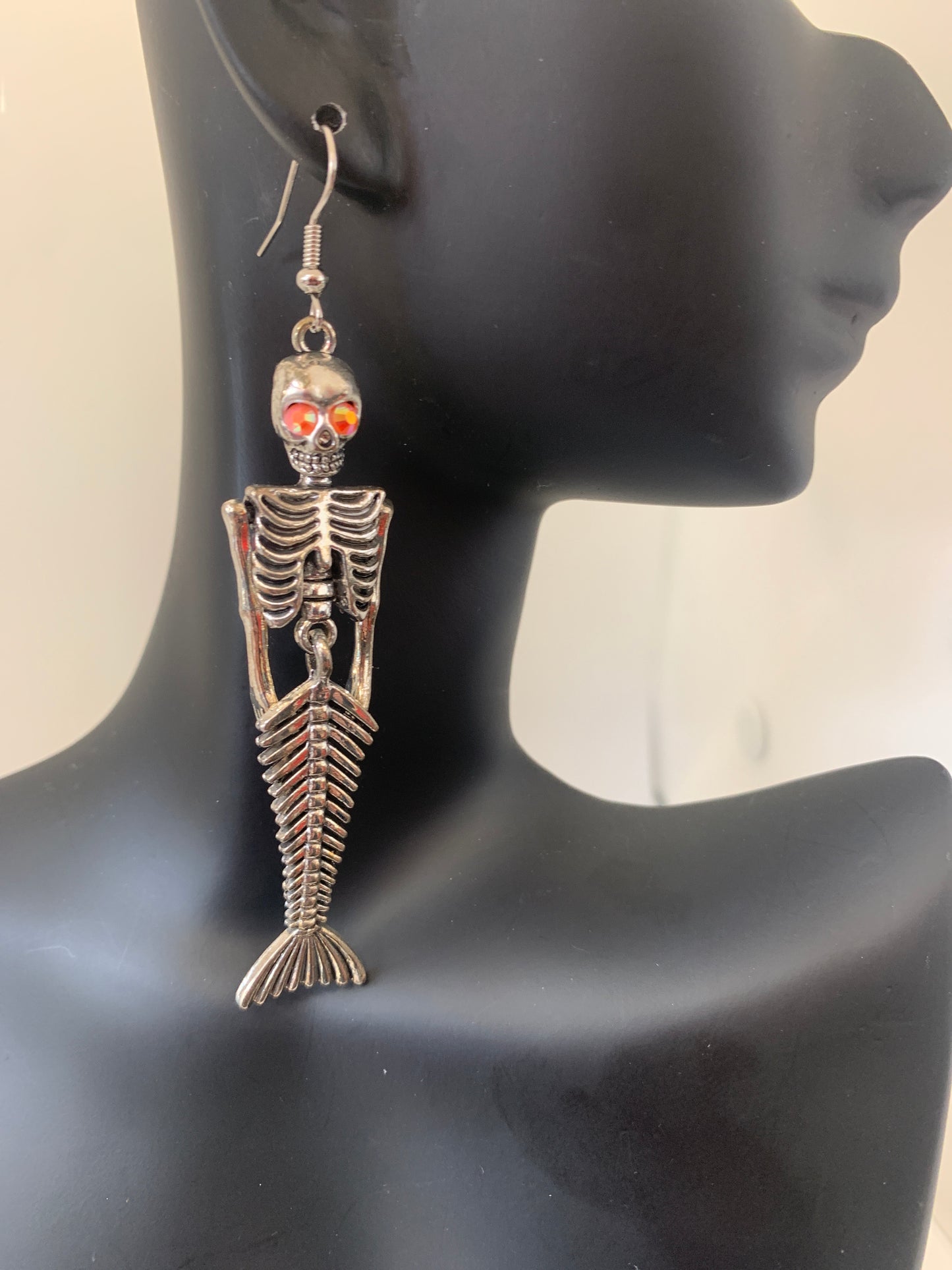 Goth skeleton mermaid