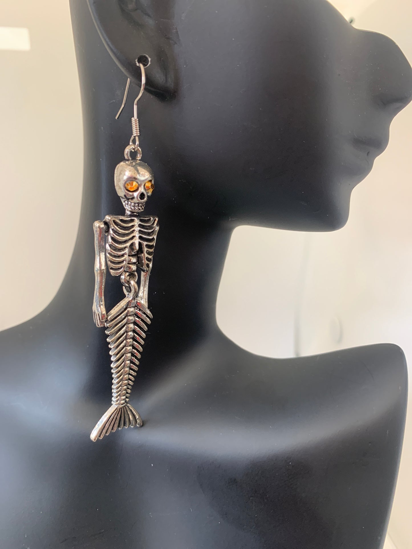 Goth skeleton mermaid