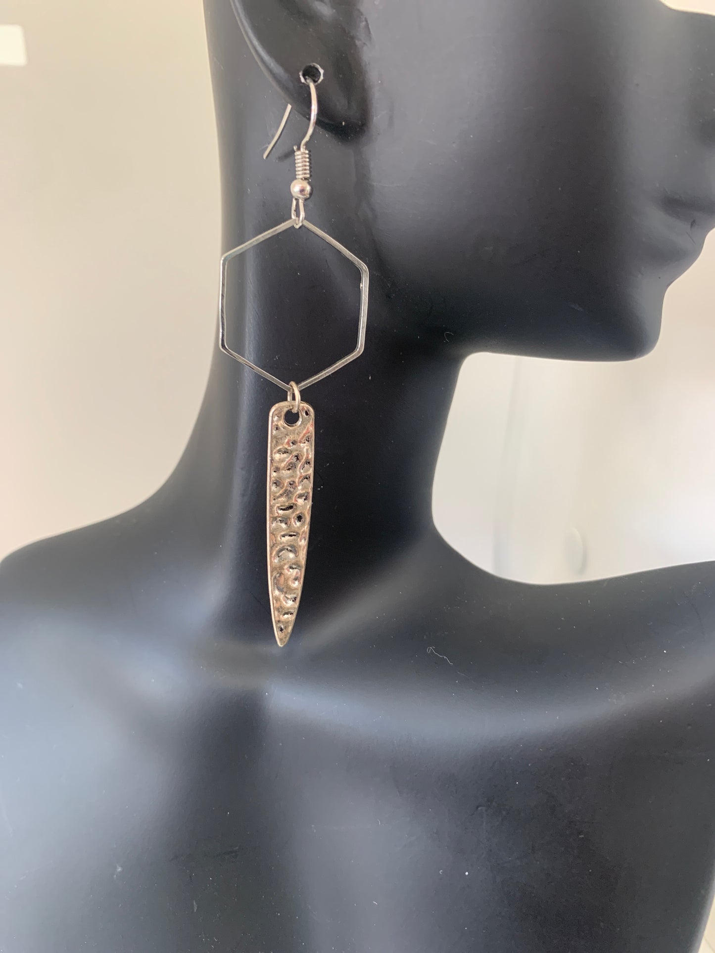 Boho feather earring