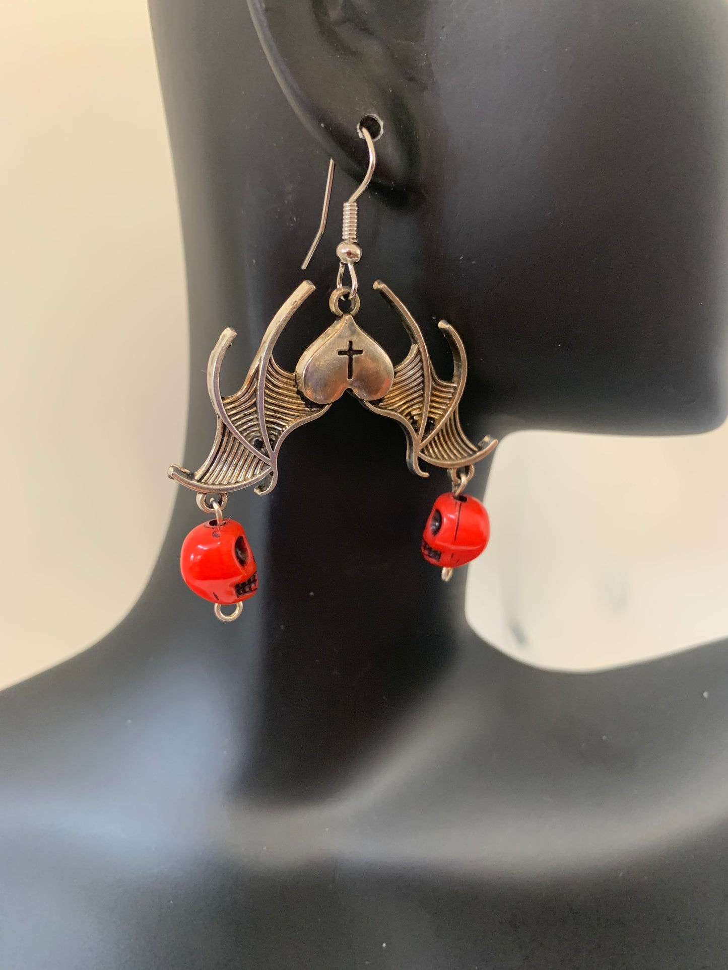 Goth dangle earring