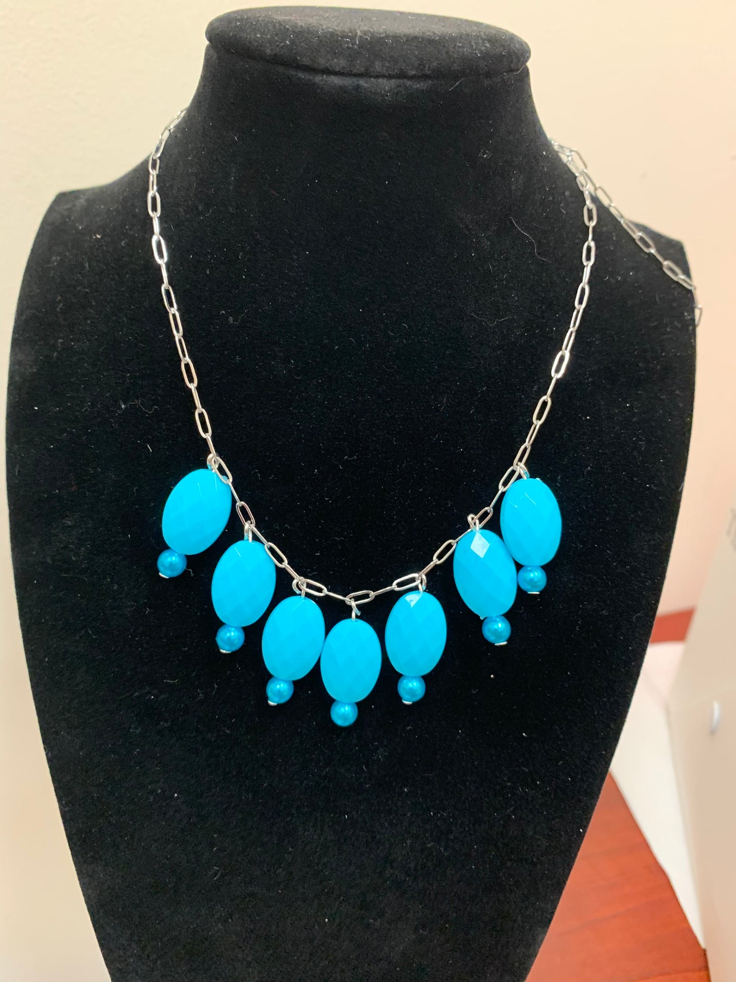 Blue Statement Necklace