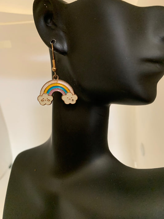 Rainbow Cloud Earrings
