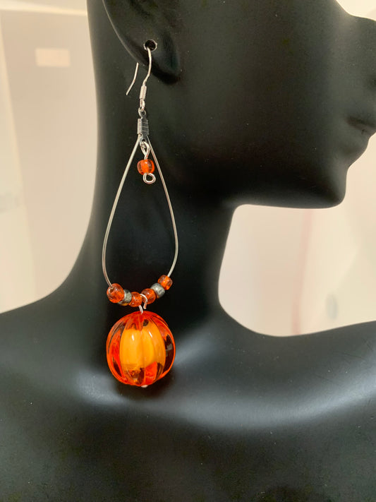 Red Dangle Earring